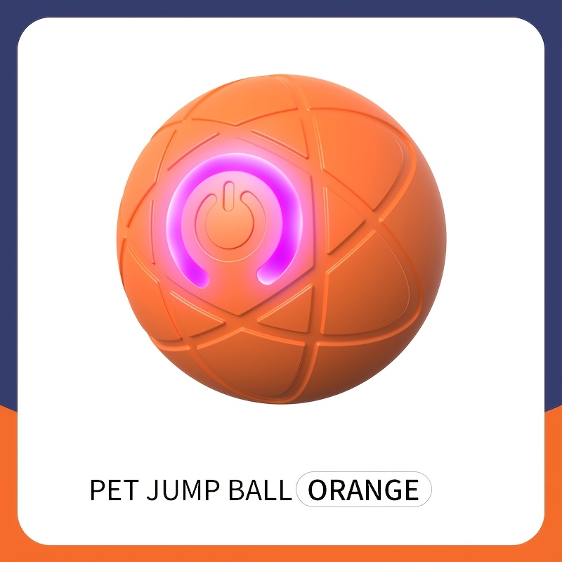 TEMU Smart Electric Toy Ball, Usb Rechargeable, Irregular Random Bouncing Pet Companion Ball, Built-in Intelligent Obstacle Avoidance Sensor For