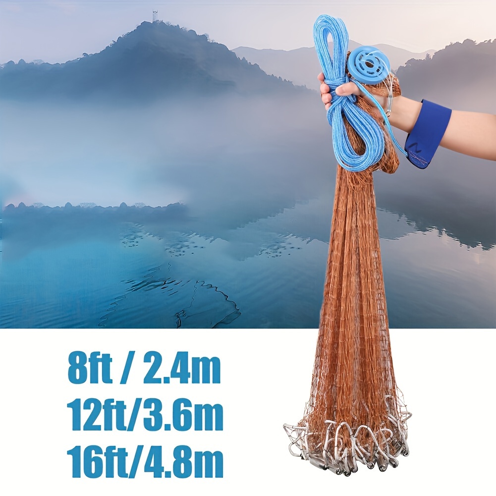 1pc Fishing Net With Handle For Catching Fish And Shrimp, Mini Fishing Net