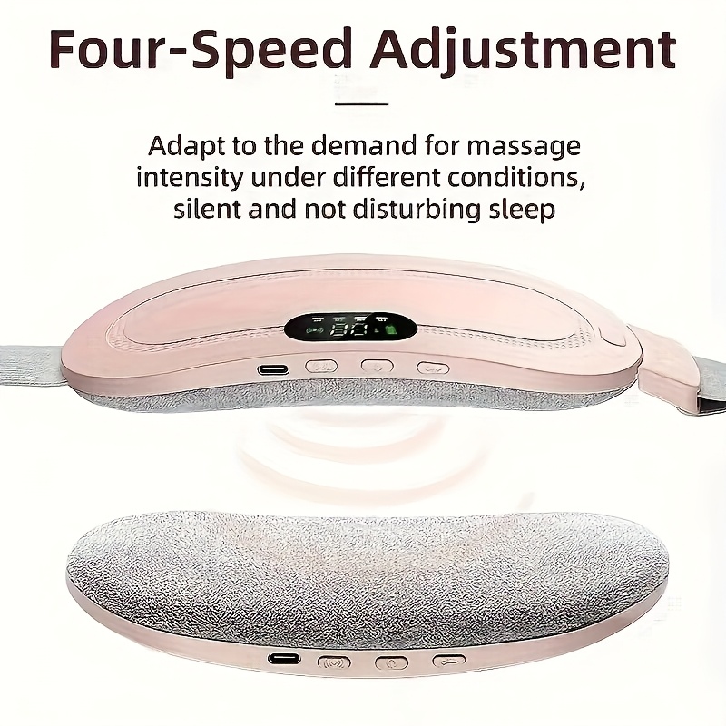 USB Charging Portable Menstrual Heating Pad, Abdominal and Waist Heating Massage Belt for Warmth, Electric Heated Waistband