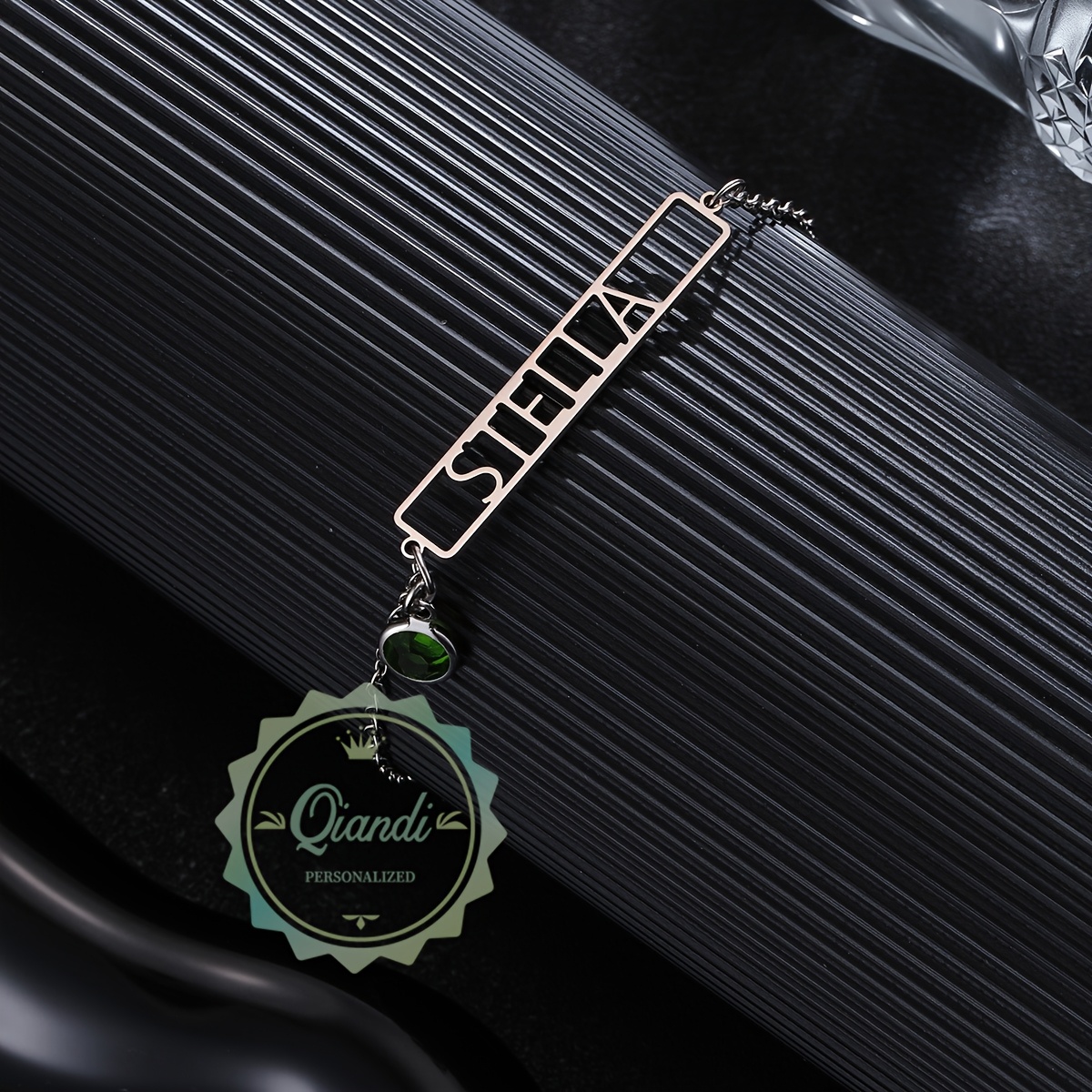 Personalised Horizontal Bar Name Bracelet, Christmas Gift