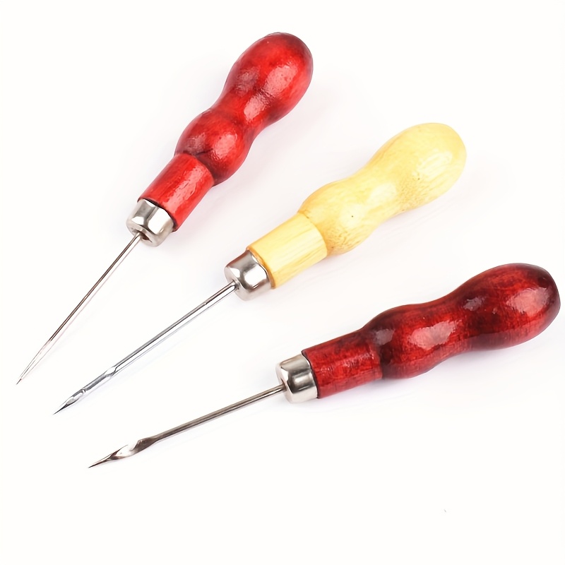 E-shop 3-teiliges DIY Kerzenherstellung-Punch-Set – Vielseitiger Lederreparatur- und Bastelset mit Geradlöchler für Kunstleder, Schuhrestaurierung und