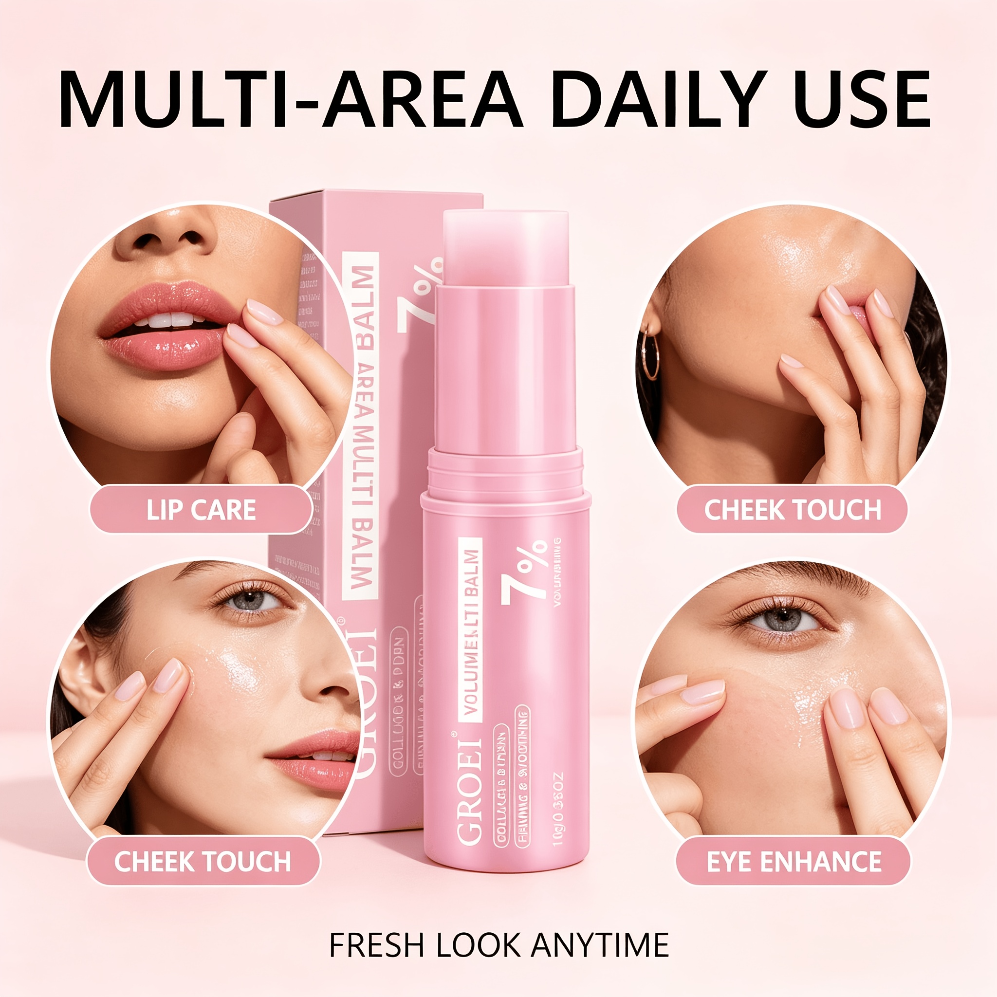 2pcs GROEI Collagen PDRN Multi-Effect Plumping Stick