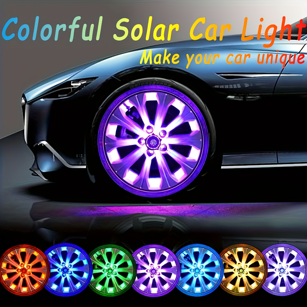 

Solar Car Wheel Ambient Light, Led Wheel Light, Tyre Wheel Light, 7 Kinds Of Dazzling Colour Light Effect.