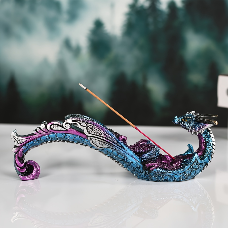 

Dragon Incense Holder, Resin Crafted, Decorative Incense Stick Burner For Home Decor, Aromatherapy, Meditation – Festive Gift For Christmas And , Unscented