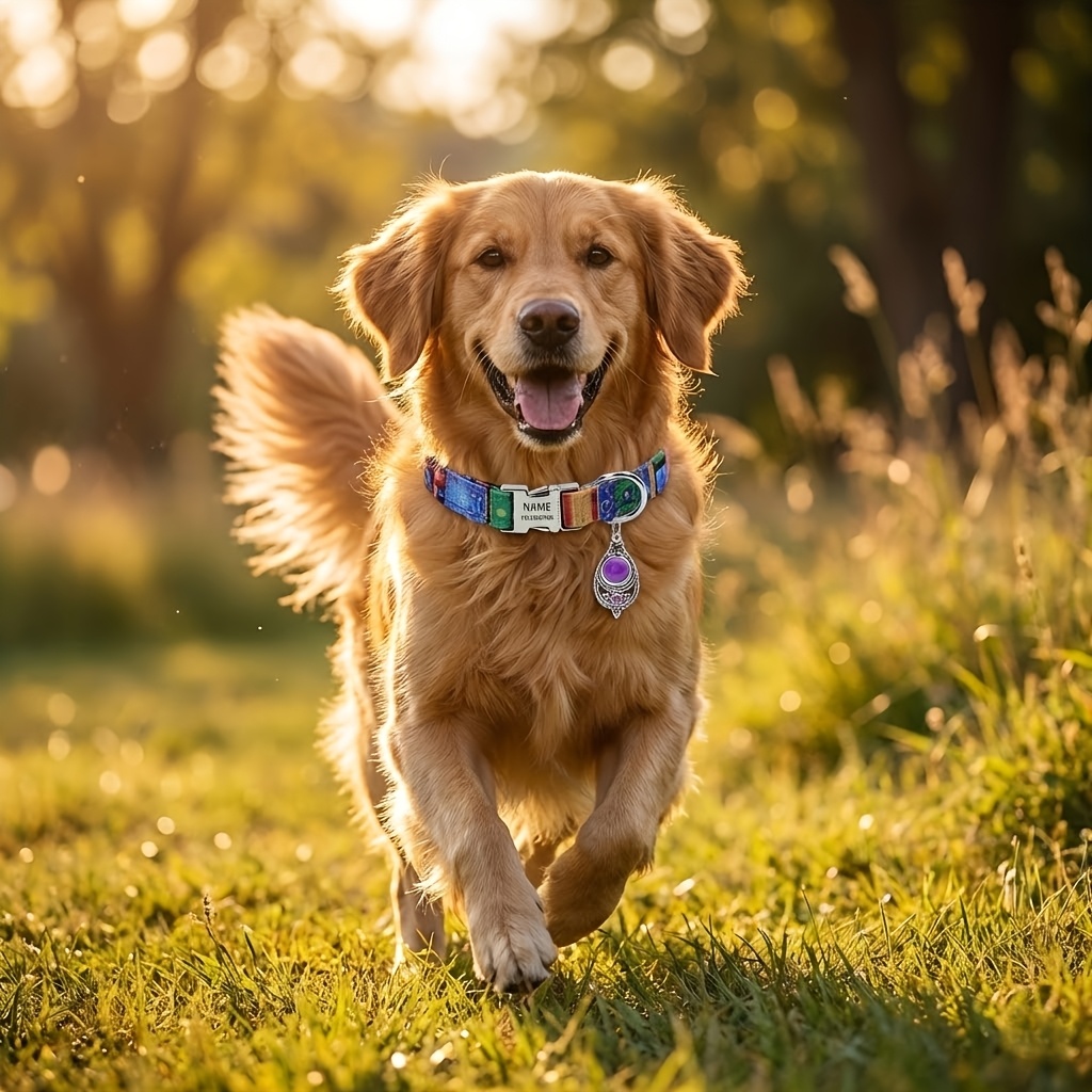 A Personalized Bohemian-Style Pet Collar with a Metal Buckle, Customizable Name And Phone Number Tag, Adjustable Anti-Loss Cat Collar, Soft, Comfortable, And Durable Accessory, Ideal for Outdoor Dog Walking, Perfect Gift for Medium And Small Dogs!