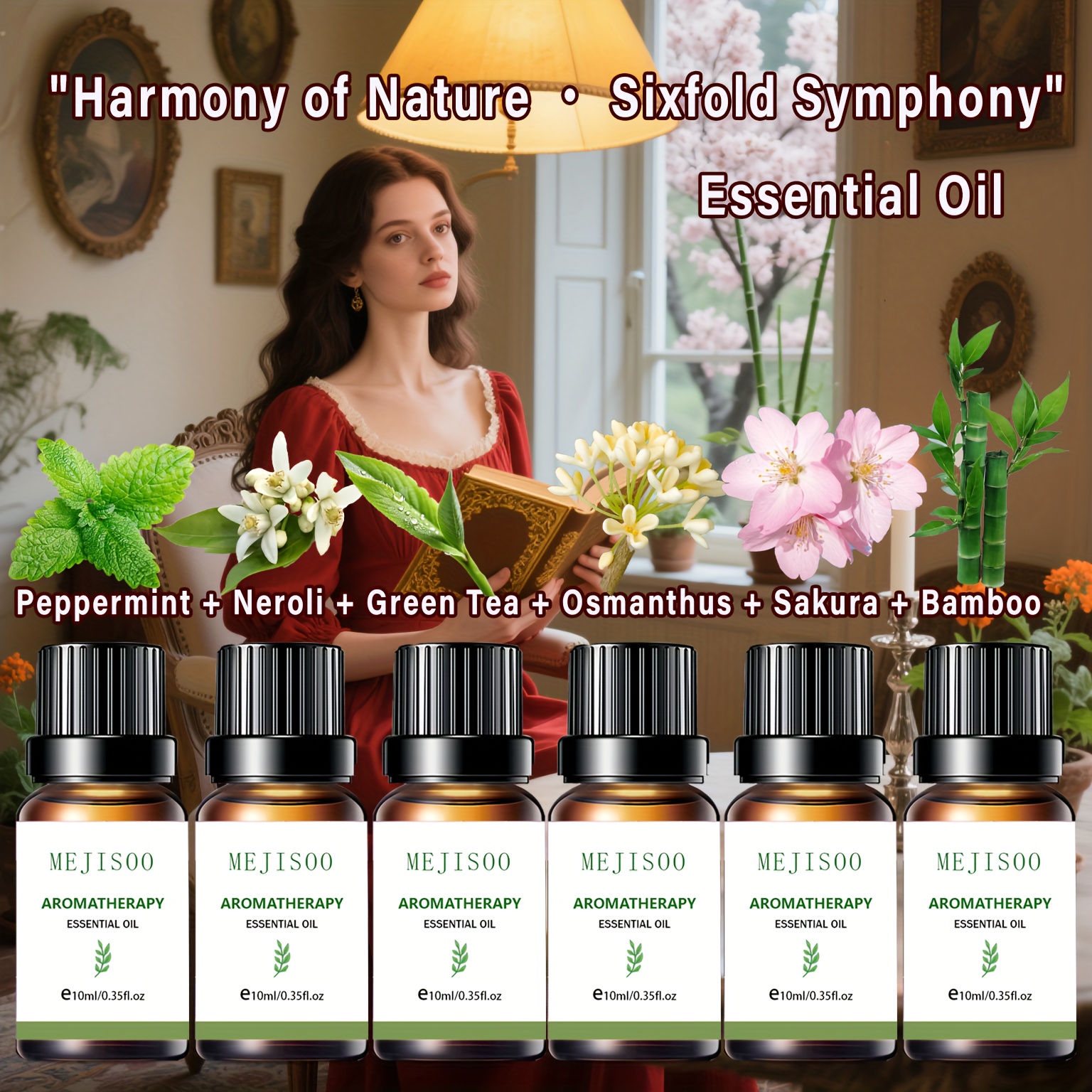 6 Bottles Of Essential Oil Gift Box To Create Your Quality Life, Sleep-aiding, Deodorizing And Refreshing, Hand-made Fragrance, Plant Extraction, Gift Giving And Personal Use