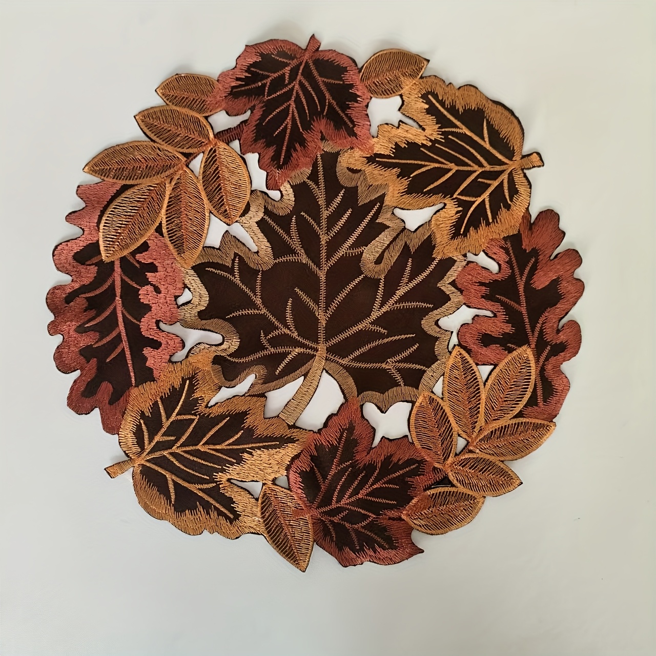 TEMU Thanksgiving Tablecloths And Decorations In Sizes Featuring Hollow Embroidery With Brown For Winter Family Gatherings