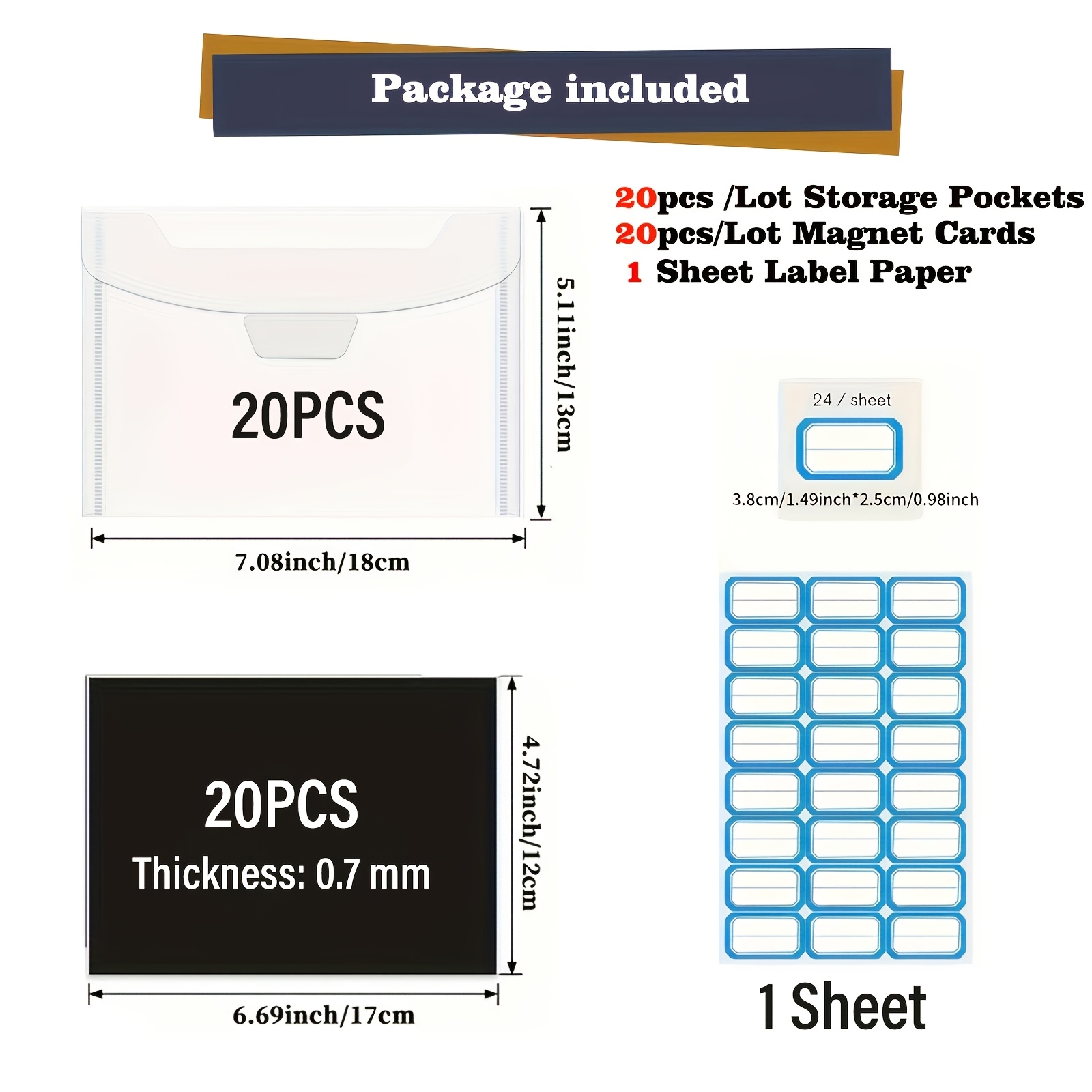 Image of 0.7mm Thickened Magnetic Clipboard Storage Pouch - Craft Storage Pouch For Die-cut Templates And Office Documents, With Gray Zipper Bag - Storage Pouch For Crafts And Office Supplies