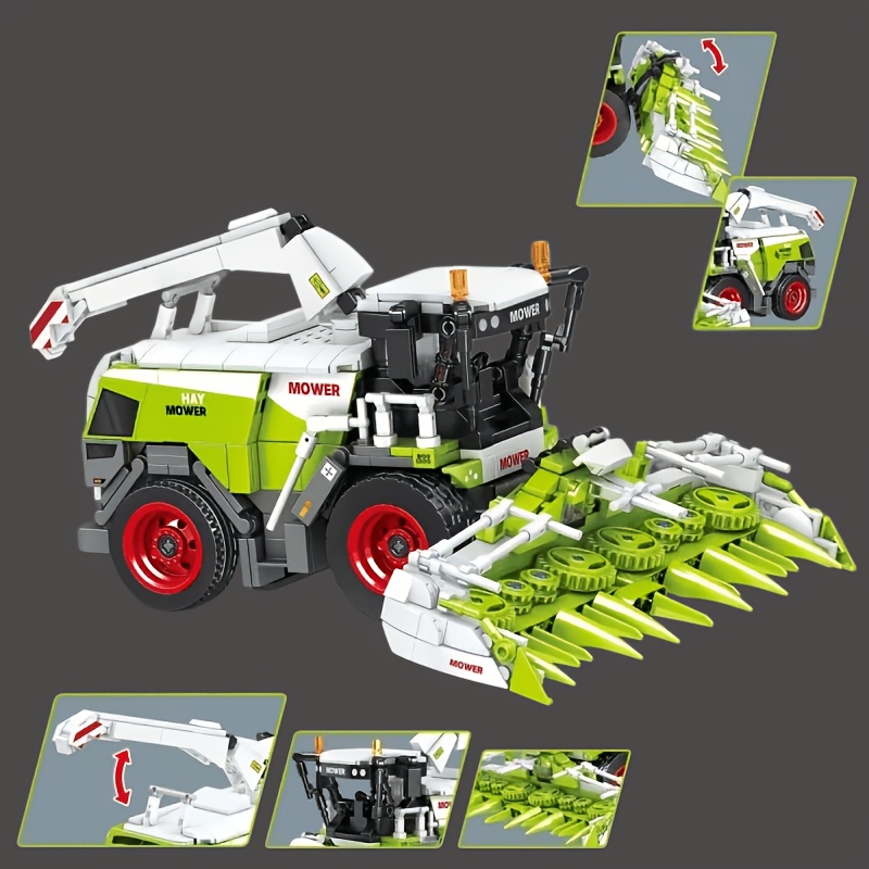 520pcs Modern Agricultural Vehicle Model