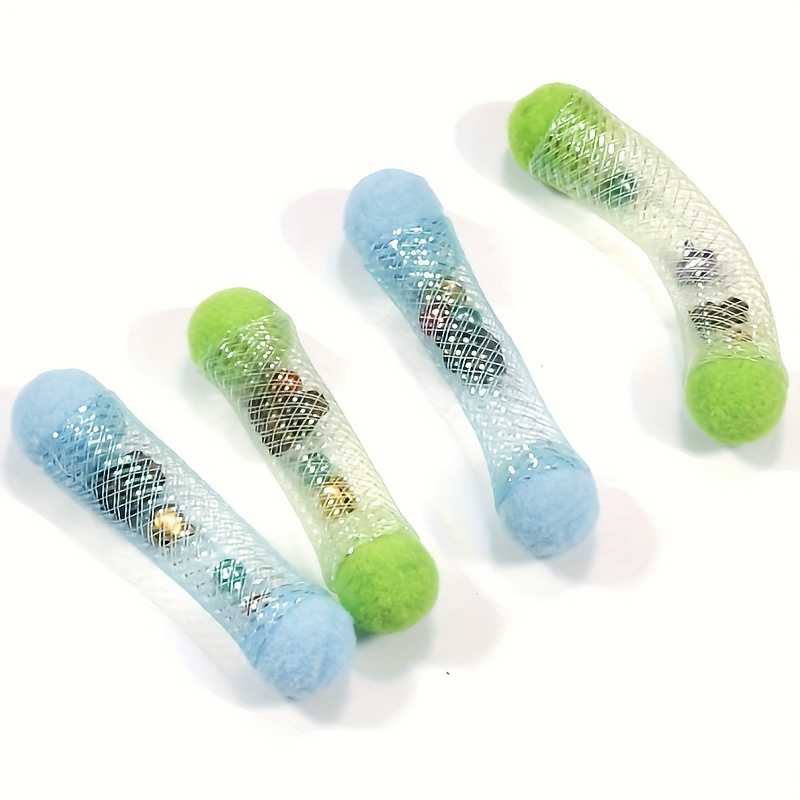 2pcs/4pcs Cat Self-play Toys. Cat Flexible Tube Sound, Spring Licking Cat Toy, Without Battery