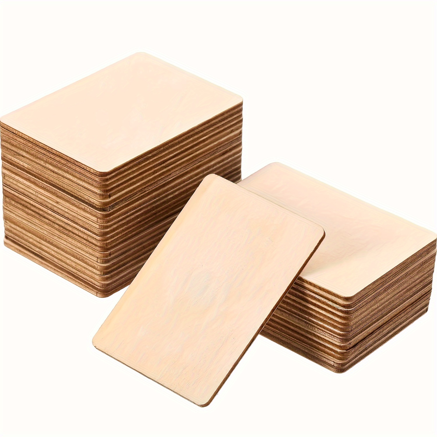 

36-pack Unfinished Wooden Square Blanks, 1.5mm Thick, Rounded Corners, Diy Crafts, Decor, Laser Engraving, Woodworking Supplies, Art & Sewing Tools, Unpainted Wood Material