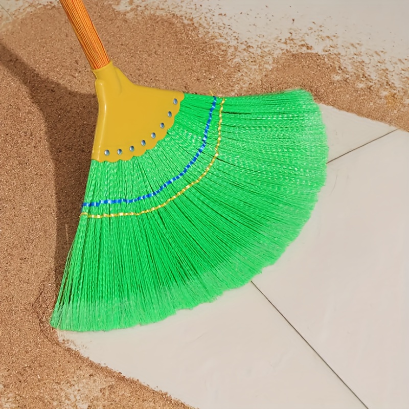 

Extra-wide 8-row Broom With Wooden Handle - Heavy-duty, Ideal For Outdoor Cleaning Of Patios, Driveways & Yards