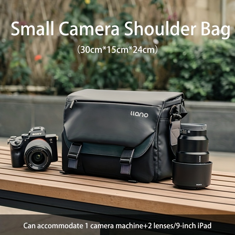 borsa per fotocamera   borsa a tracolla da viaggio per fotocamera custodia a tracolla per fotocamera dslr/slr/fotocamera senza specchio con divisori rimovibili Dettagli dell'articolo 2
