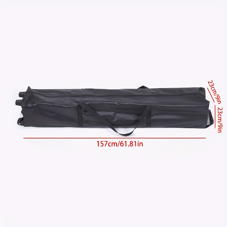 TEMU Duurzame Zwarte Oxford Stof Opbergzak met Wieltjes voor - Geschikt voor Items tot 62 Inch - Ideaal voor Tenten, Paraplu's, Hengels, Skateboards,