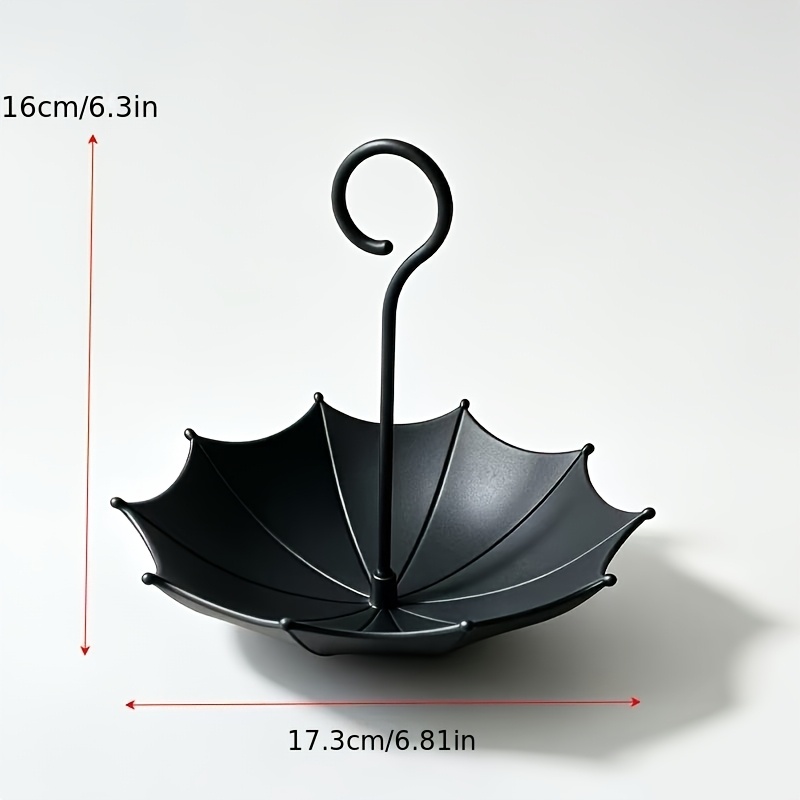 TEMU 1pc Outdoor Hanging Plastic Umbrella-shaped Bird Feeder Tray And Bath, Suitable For Garden, Patio, And Backyard Decoration, Outdoor Hummingbird
