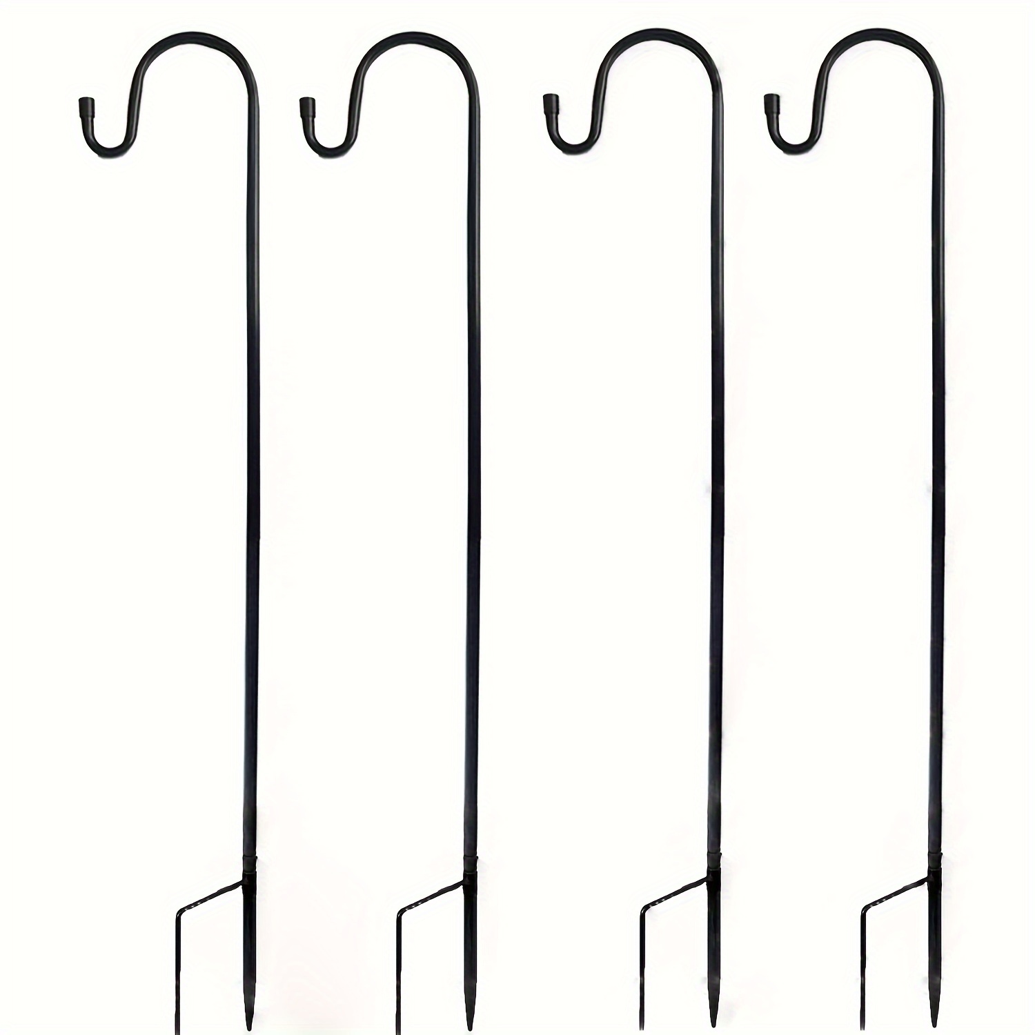 

Set Of 4 Iron 80cm - Stakes For Hanging Feeders, , Lanterns & Decor - - Metal Stands Use , No Battery Needed