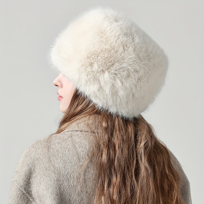 Zylioo Chapeau De Pêcheur XXL En Fausse Fourrure - Chapeau Hiver Chaud Taille 60-64 Cm Pour Grande Tête
