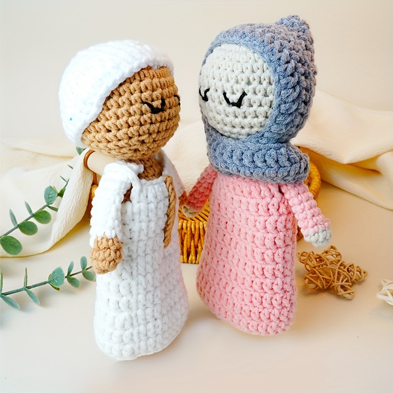   pure handmade knitted dolls youngsterss handmade gifts muslim dolls   gifts details 3