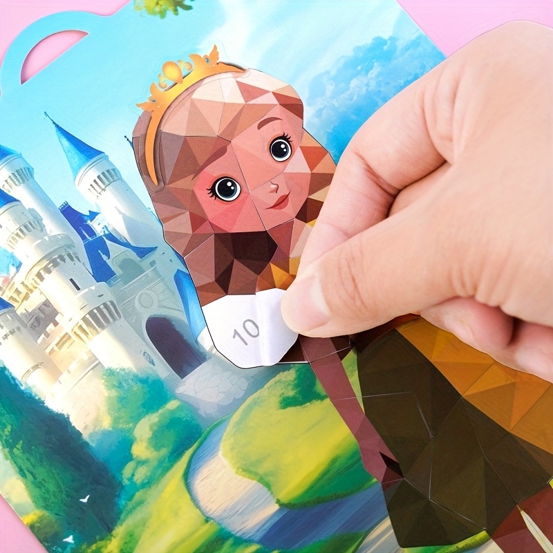 Tear & Paste Number Learning Sticker Puzzle for Kids 3+