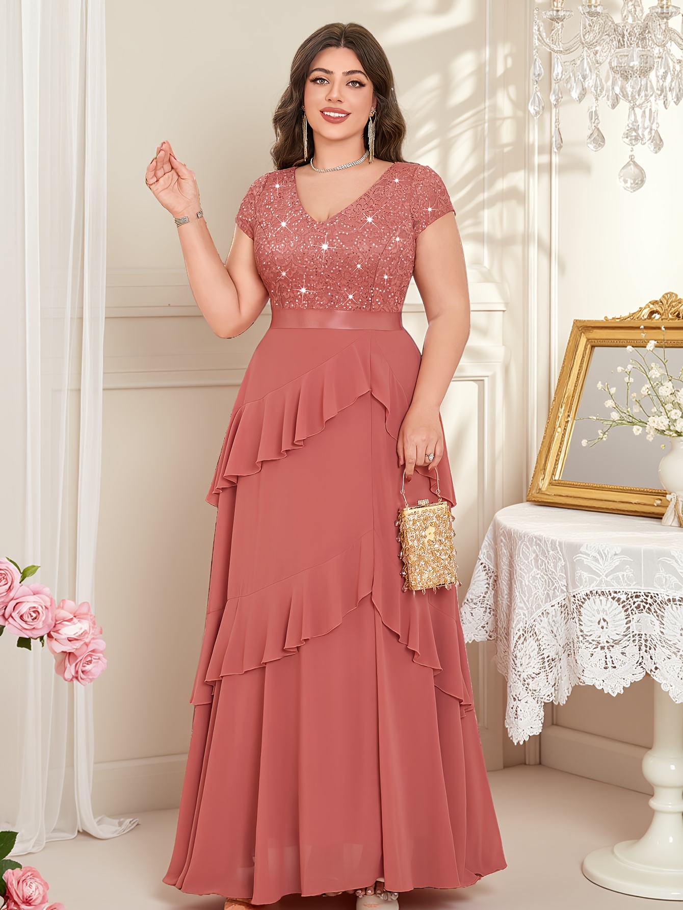 toffee colored bridesmaid dresses Sheath Spaghetti Straps Satin Dress in Shop Mommy And Me Size:0-1 Year (80cm) model_lente Toffee Length