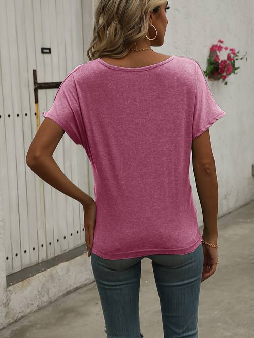 directional womens casual short sleeve t shirt top
