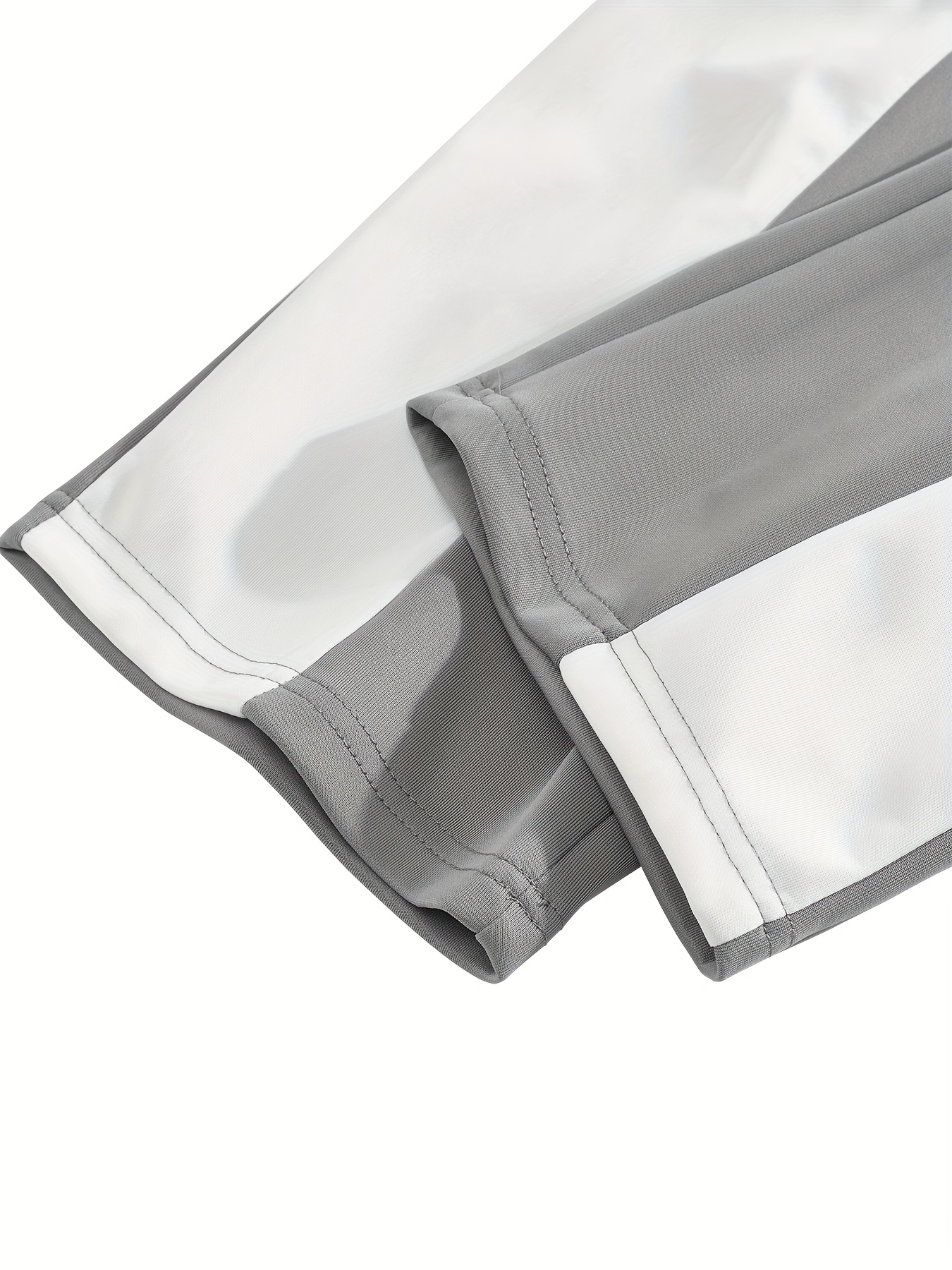 Men'S Color-Blocked Casual Pants Feature a Stylish Design with Comfortable And Structured Fabric. The Drawstring Waist Fits The Body Well, Making It Trendy And Eye-Catching. with a Loose Straight Cut