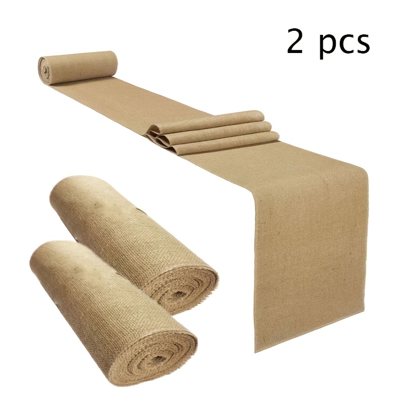 TEMU 2pcs Table Runners, Suitable For Western Wedding Table Decoration, Farmhouse Style Parties, Holiday Decor, And Kitchen Coffee Table