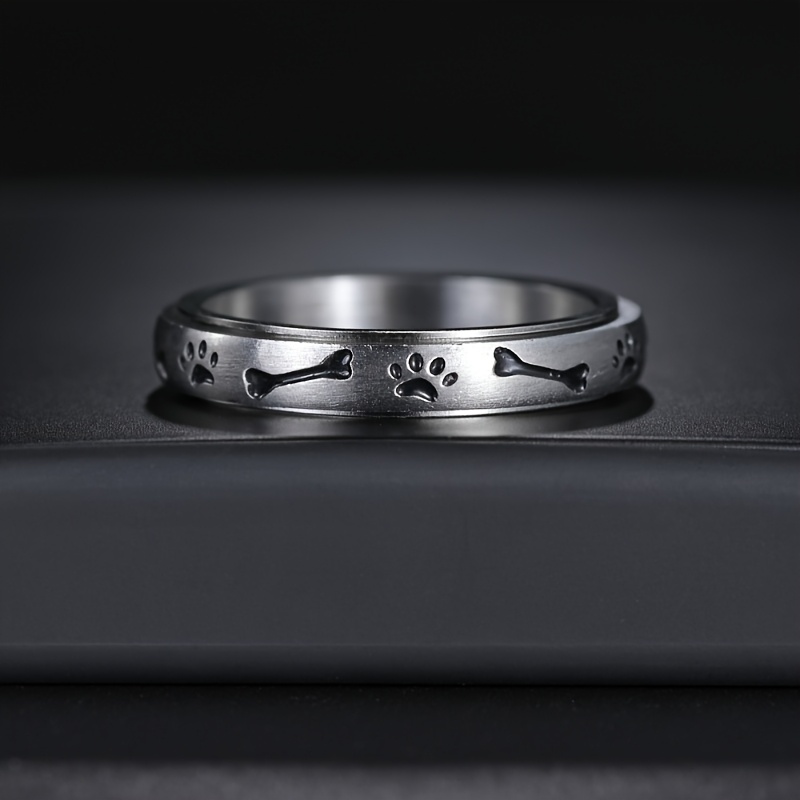 popular   304 stainless steel 4mm wide rotatable decompression ring Product details 0