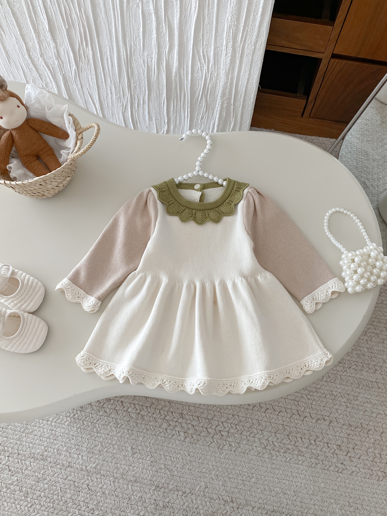 chinese dress ladies Baby Girl Vintage Lace Tulle Dress – The Trendy Toddlers main image 1