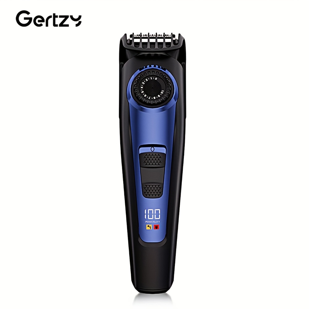 Image of Cordless Electric Beard Trimmer For Men, Rechargeable Hair Clippers Suitable For Mustaches And Body Hair, Featuring Adjustable Length With A Knob And Display, Perfect Gifts For Husbands Or