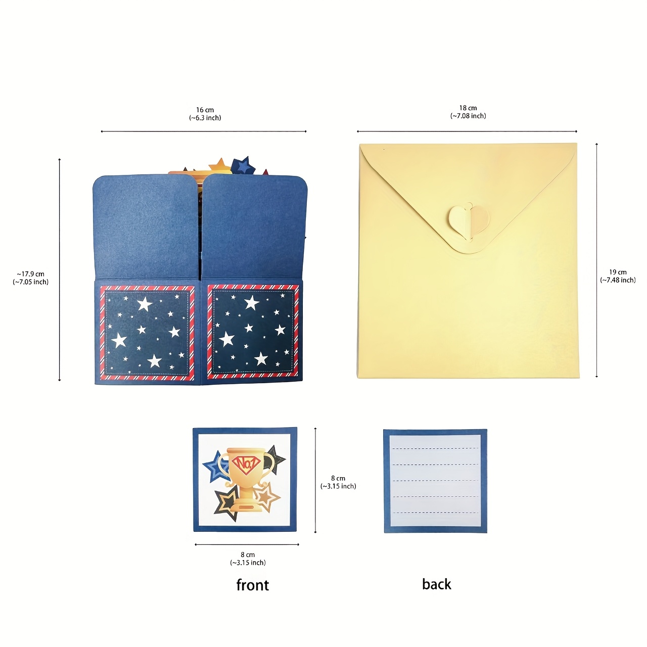 TEMU Pop-up Best Dad Greeting Cards With Envelopes - Themed Surprise Gifts For Father's Day, Birthday, Wedding, Engagement, Valentine's Day - A