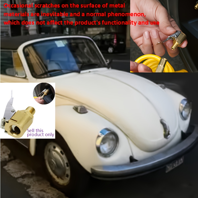 1pc Car Air Pump Connector: Easily Inflate Tires, Just Press The Nozzle!