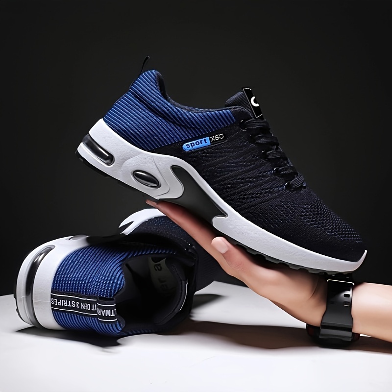 

Air Cushion Breathable Shock Absorption Sneakers, Lightweight Wear Resistance Non Slip Running Shoes