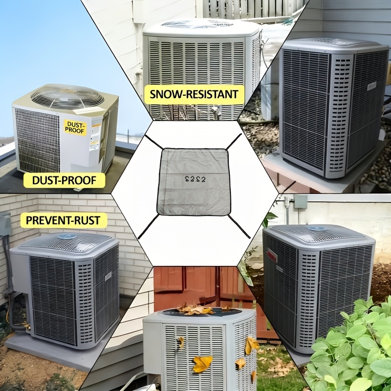 TEMU Housse de en pour unité extérieure de climatiseur avec plusieurs options de taille, pour climatiseur intérieur, housse pour unité extérieure de