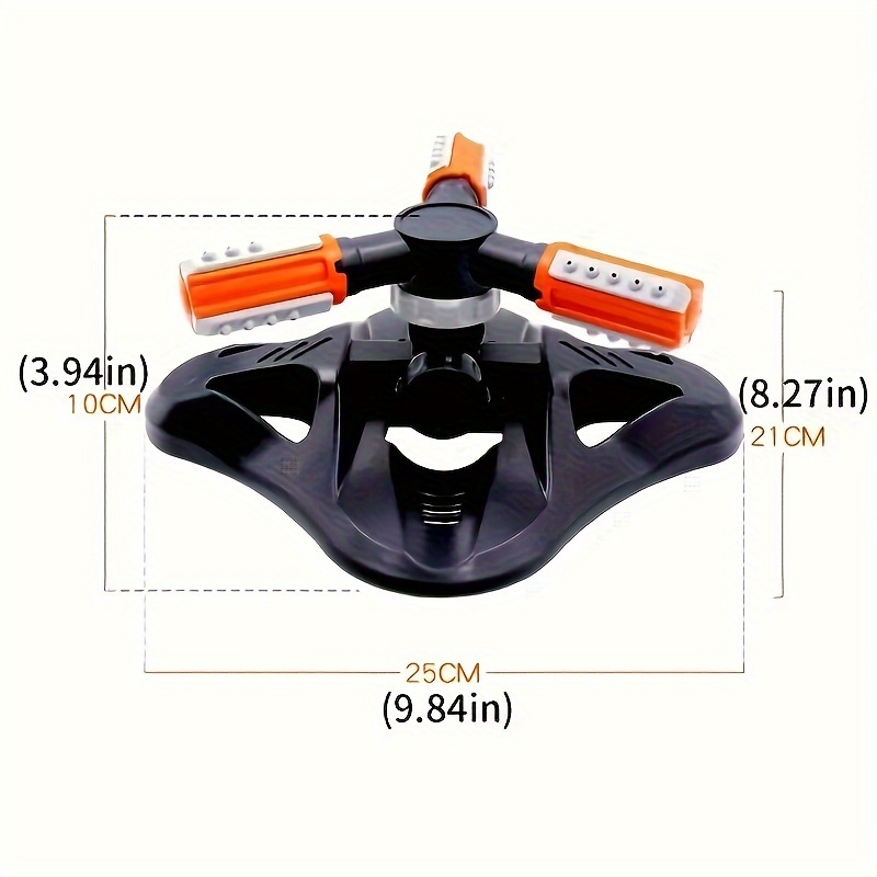 1pc garden sprinkler lawn sprinkler automatic water sprinkler automatic irrigation degree rotate sprinkler watering system integrated sprinkler for outdoor garden yard supplies 8 5 10 details 2