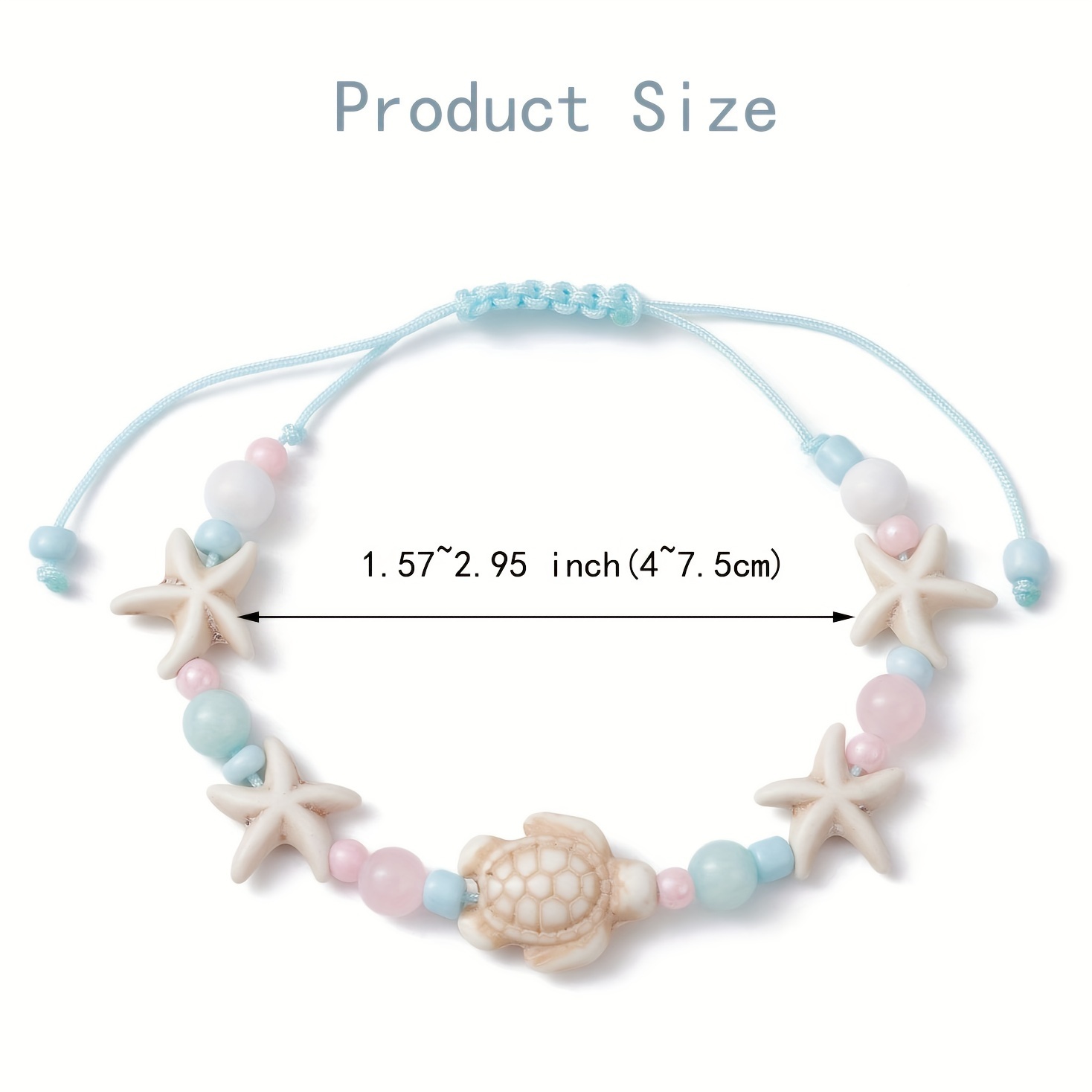 Böhmisches Armband Mit Türkis-Anhänger & Schildkröte – Perlenarmband Für Damen & Mädchen