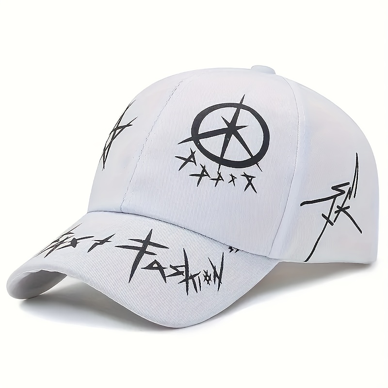 1pc unisex sunshade breathable adjustable baseball cap with trendy pattern for outdoor sport details 4