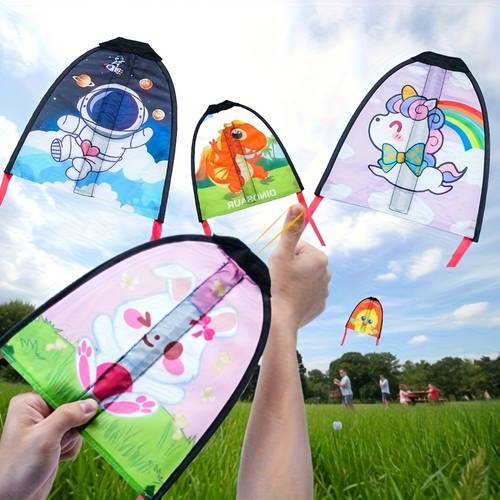 new outdoor sports finger throwing kite rubber band elastic gliding outdoor sports equipment 1pc 3pcs random pattern