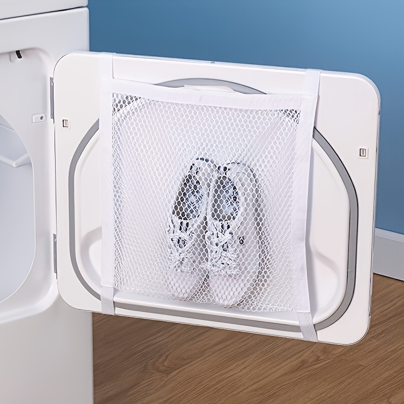 

1pc Polyester & Dry Bag With Band And Zipper Closure - Mesh Design For Easy , Ideal For Laundry And Commercial Use, Laundry Bags