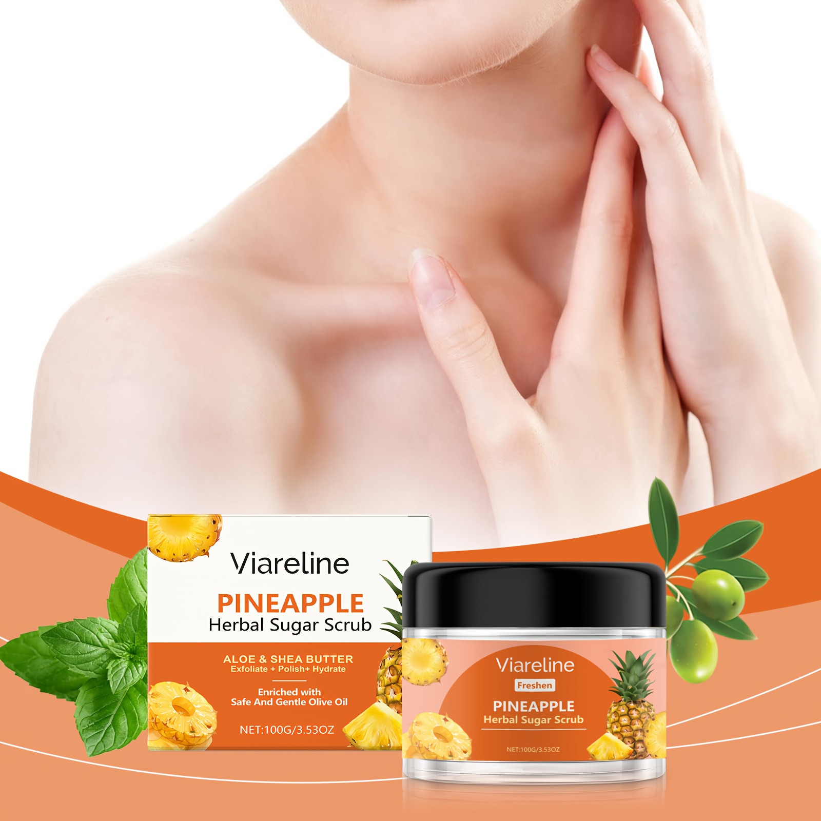 aloe vera exfoliator sold on Temu United States
