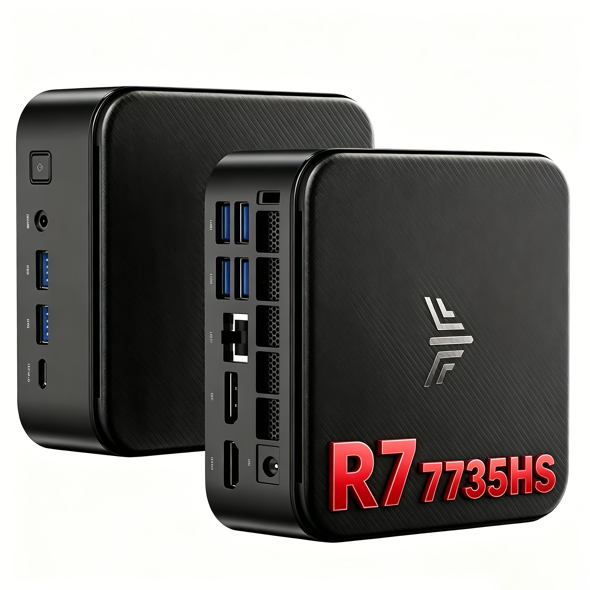 Acemagic Mini Pc 7 7735hs (up To 4.75ghz), 24gb Lpddr5 512gb Nvme Pcie Ssd, Triple 4k Display (usb-c/dp/hdtv), 2.5g Lan, Wifi 6, Small Desktop Computer For Business/home