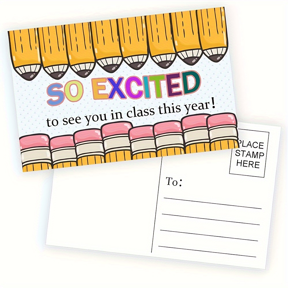 

25pcs Teacher Appreciation Postcards, 4x6 Inch - Perfect For Back To School & Classroom Notes