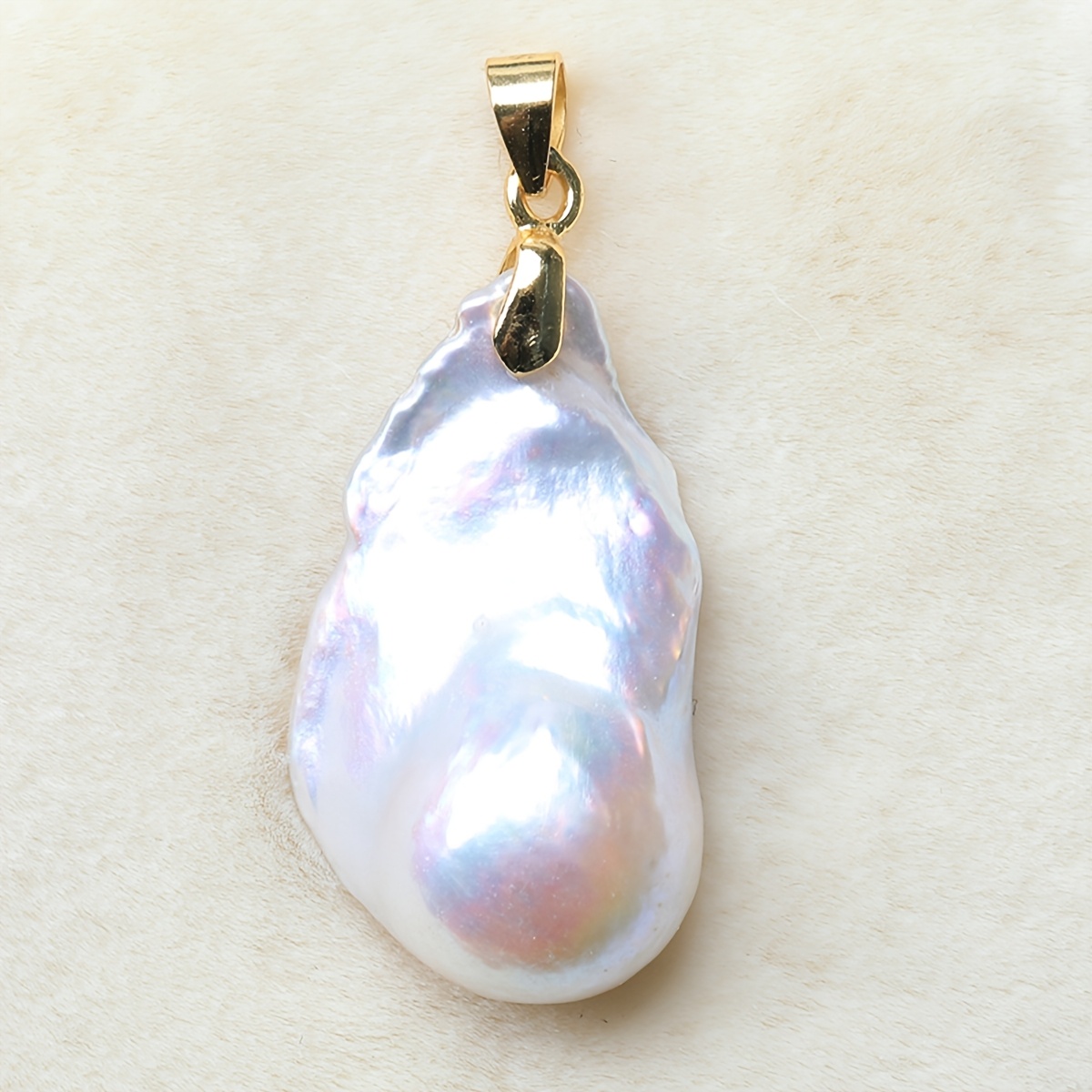 Image of 1pc Of Natural Colorful Freshwater Irregular Fish Tail Baroque Freshwater Pearls 0.26 Grams S925 Sterling Silvery Clip Pendant, Detachable Head, Hung Necklace