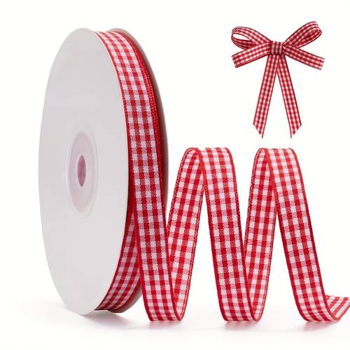 item picture 10 0 and white checkered ribbon high quality decorative ribbon for gift wrapping bow hair accessories crafts diy projects and party decorations used for crafts craft supplies and vibrant colors