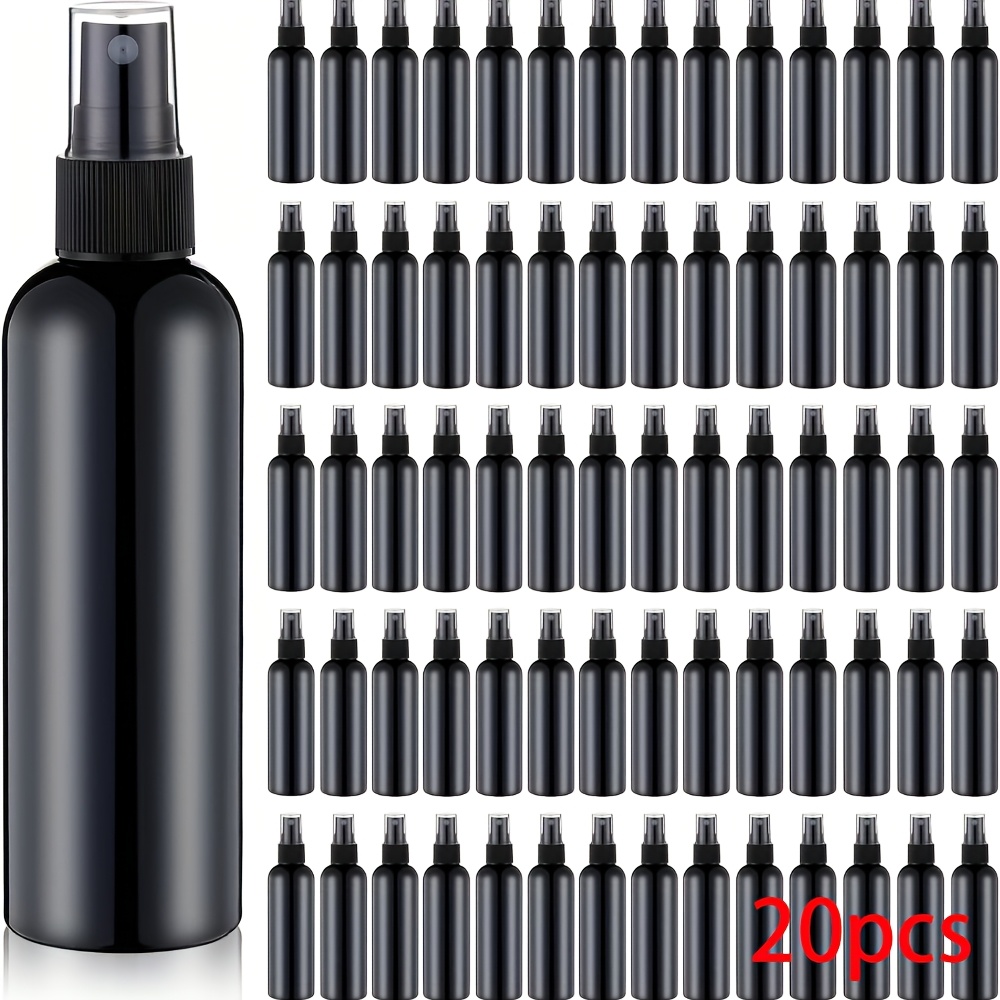 TEMU 20 piezas de botellas de spray de PET con pulverizador de niebla - 100 ml/3.33 oz atomizador de perfume recargable de tamaño de viaje, para ,