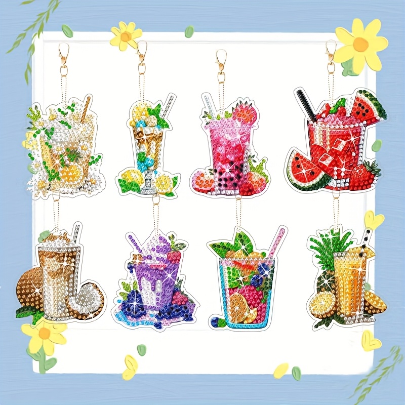 15 Stück DIY Diamant-Malerei Schlüsselanhänger – Muttertags-Geschenk-Set Mit 5D Diamanten & Acryl-Designs