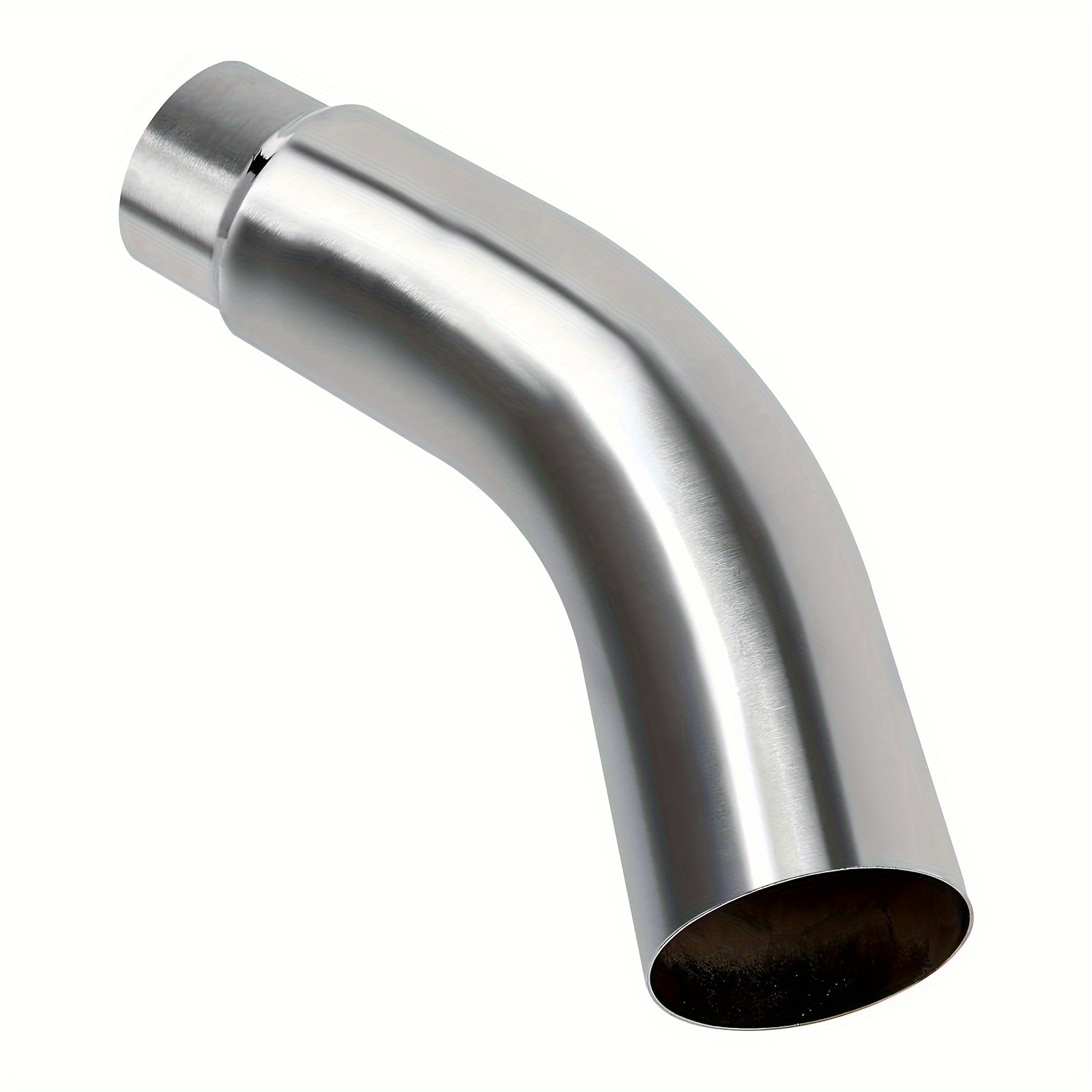 TEMU 5'' Inlet Exhaust Elbow Tip, Side Exit Exhaust Tip, Exhaust Tip 23.00" Long Stainless Steel Exhaust Tip 5'' Inlet/6'' Outlet, 5'' Inlet/8'' Outlet
