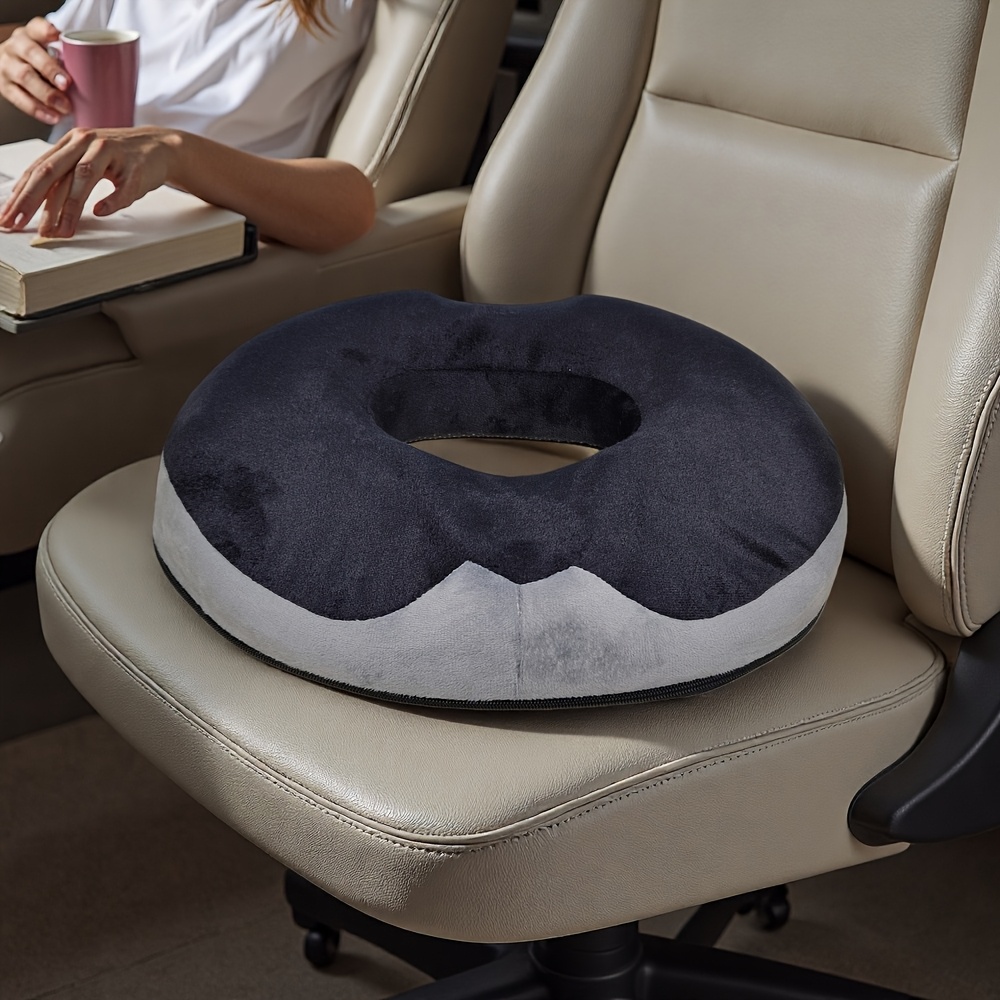1pc Memory Foam Donut Seat Cushion Pillow Office Hemorrhoid Cushion Tailbone Pad Coccyx Cushion Anywhere