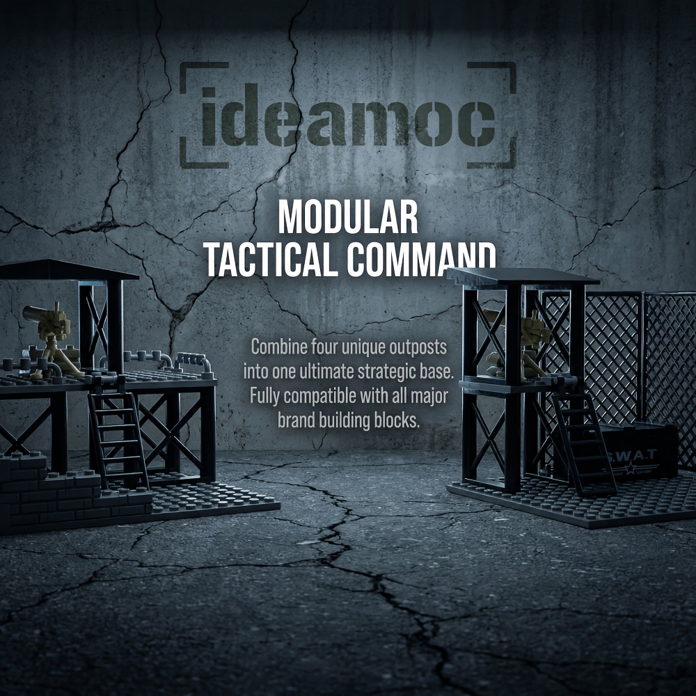Ideamoc MOC Outposts Building Blocks, DIY Construction Toy