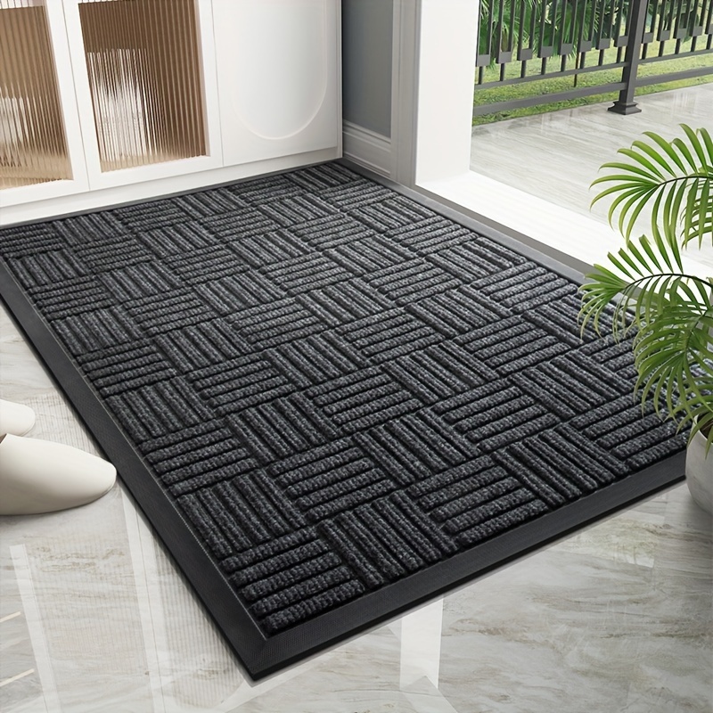square printed border entry rug thickened non slip mat - Temu Morocco